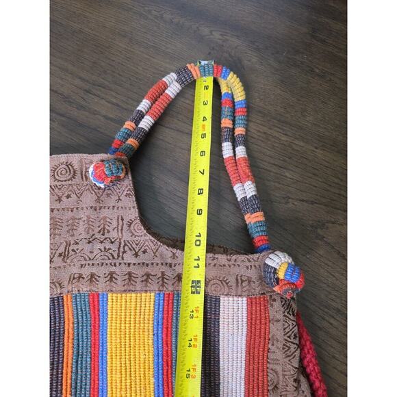 Buzhiyun Women Hippie Boho Chic Hobo Handbag Shoulder Bag Knit Embroidery Large - Picture 8 of 16